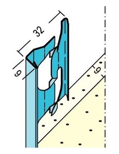 Stop profile for interior plaster Nr. 1211 - 3.00 m | 4009230050256