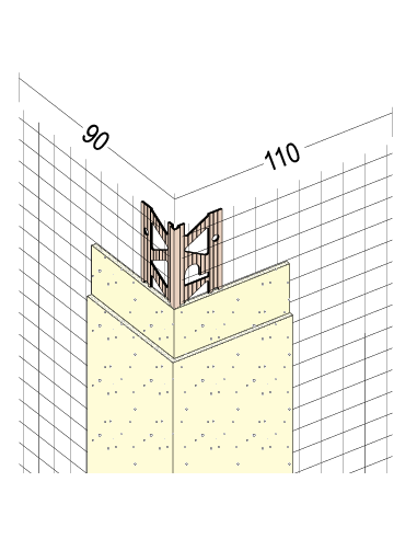 Flexible corner bead with mesh for thermal insulation  3752 - package of 50 m | 4009230037288