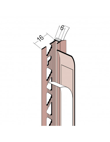 PROTEKTOR Frameseal bead with protecting lip 6 mm 4009230065687 PROTEKTOR