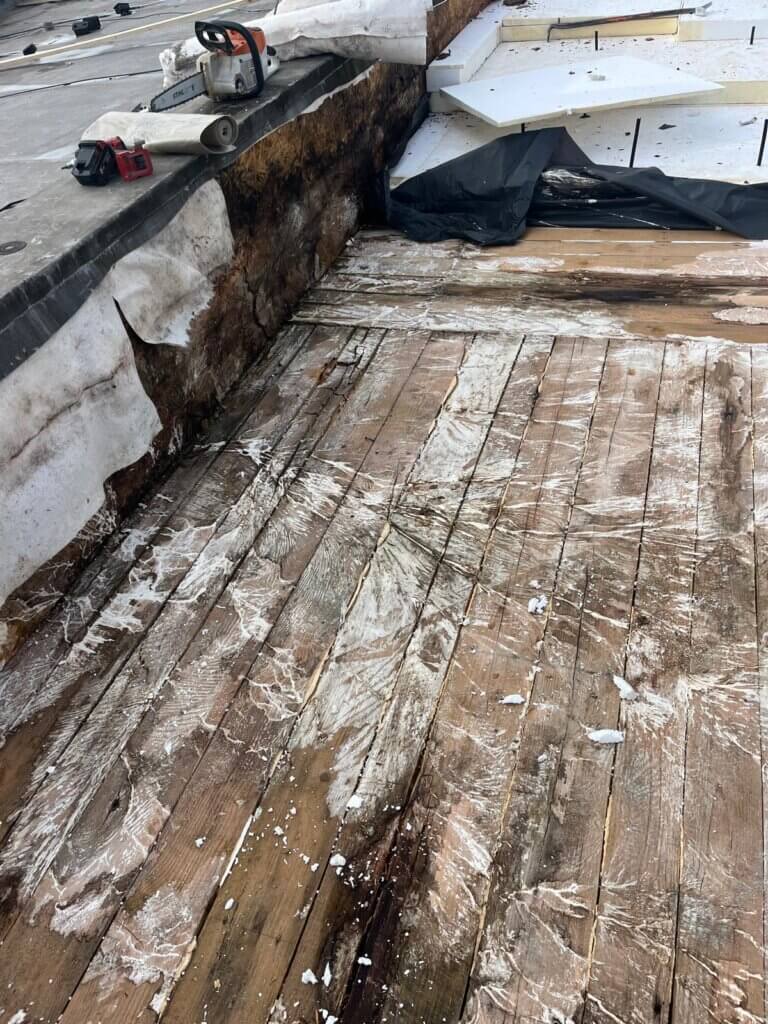 Nesprávna skladba strechy